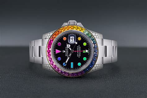 rolex submariner rainbow factory set